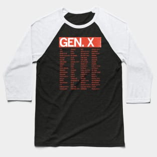 GEN-X - SLANG GUIDE Baseball T-Shirt